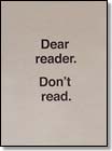 ulises carrion dear reader, don't read alga marghen