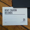 bent crayon gift certificate $5.00