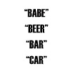 dual action-babe beer bar car 